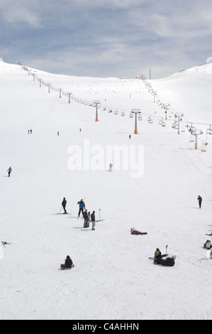 Tochal Skigebiet über Teheran-Iran Stockfoto