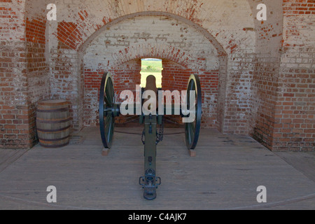 Fort Pulaski Nationalmonument, Tybee Island, Georgia Stockfoto