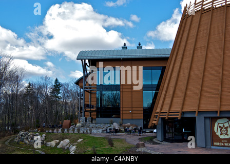 Erste Nationen Huron-Wendat new Museum-Hotel komplex Wendake (Québec) Stockfoto