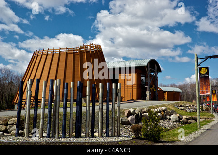 Erste Nationen Huron-Wendat new Museum-Hotel komplex Wendake (Québec) Stockfoto