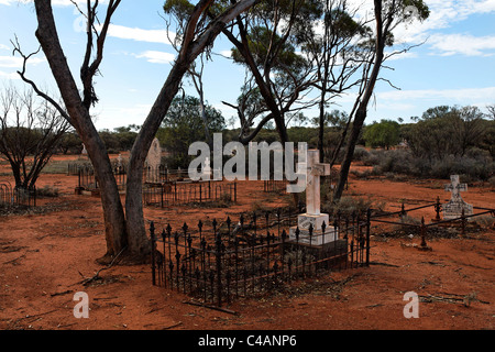 Menzies Friedhof, Western Australia Stockfoto