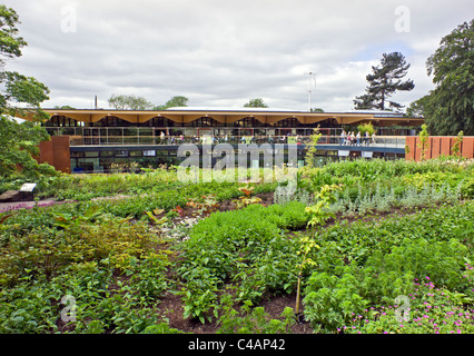 Die John Hoffnung Gateway und das Restaurant im Royal Botanic Garden Edinburgh Schottland Stockfoto