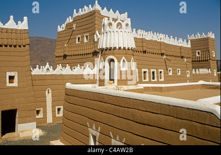 Saudi Arabien, Najran, Najran. Erbaut in den 1940er Jahren Najran Fort oder Qasr al-Imara, mit ihren Adobe-Mauern Stockfoto