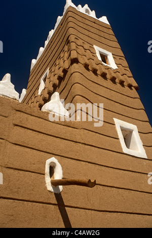 Saudi Arabien, Najran, Najran. Erbaut in den 1940er Jahren Najran Fort oder Qasr al-Imara, mit ihren Adobe-Mauern Stockfoto