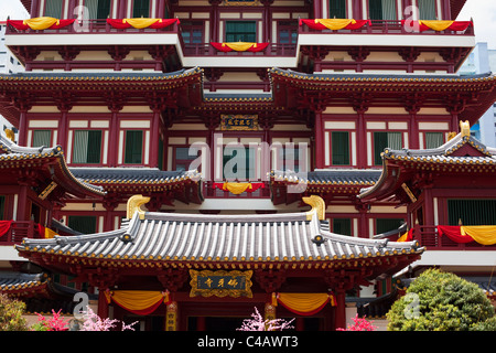 Singapur, Singapur, Chinatown. Buddha Tooth Relic Temple und Museum. Stockfoto