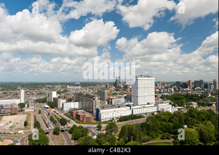 Luftaufnahme des medizinischen Zentrum Erasmus MC in Rotterdam, die Niederlande, Europa Stockfoto