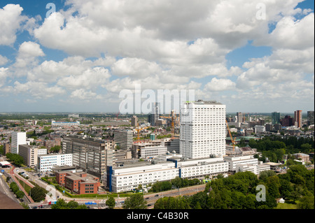 Luftaufnahme des medizinischen Zentrum Erasmus MC in Rotterdam, die Niederlande, Europa Stockfoto