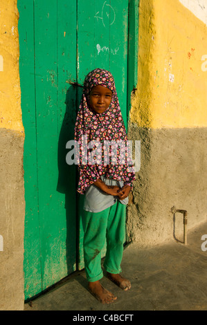 Muslimische Mädchen, Berbera, Somaliland, Somalia Stockfoto