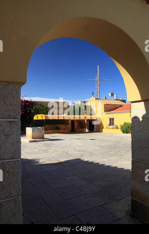 Mittelalterliche Festung Santa Catarina de Ribamar von Praia da Rocha Portimão Portimao Algarve Portugal Stockfoto