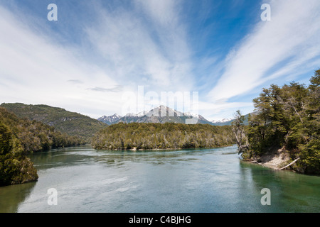 Lake Rivadavia, Los Alerces Nationalpark ist ein Nationalpark in der Provinz Chubut, Argentinien Stockfoto