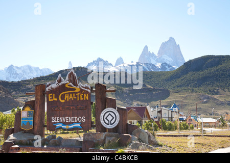 Fitz-Roy-massiv, Parque Nacional Los Glaciares, Patagonien, Argentinien Stockfoto