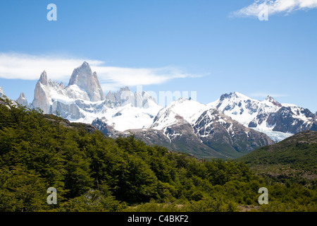 Fitz-Roy-massiv, Parque Nacional Los Glaciares, Patagonien, Argentinien Stockfoto