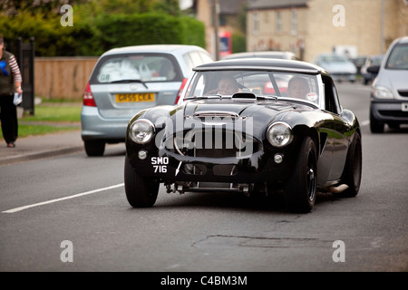 Austin Healey 3000 in Histon und Cottenham Auto Rallye. Cambridge Großbritannien Stockfoto