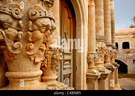 Gouverneto Kloster (Moni Gouvernetou), eines der ältesten Klöster auf Kreta, in Akrotiri Halbinsel, Präfektur Chania. Stockfoto