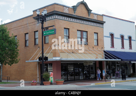 Deland Florida, Woodland Boulevard, Innenstadt, Hauptstraße, historische Gebäude, Skyline der Stadt Stadtbild, Besucher reisen Reise Tour Tourismus landma Stockfoto