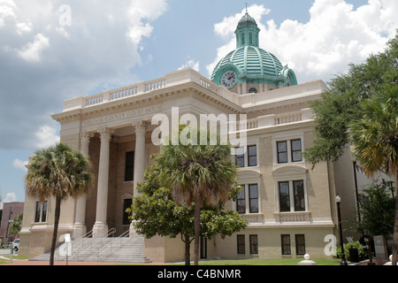 Deland Florida, Volusia County Court House, Gerichtsgebäude, historisches Gebäude, Kuppel, Uhr, Besucher reisen Reise touristischer Tourismus Wahrzeichen Cu Stockfoto