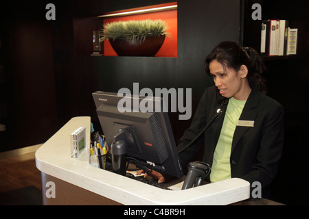 St. Saint Augustine Florida, Courtyard by Marriott, Hotelhotels, Motel Motels, Unterkunft, Rezeption, Check-in, Reservierung an der Rezeption Stockfoto