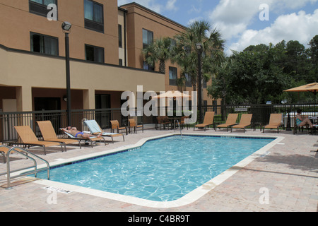 St. Saint Augustine Florida, Courtyard by Marriott, Hotelhotels Unterkunft Inn Motel Motels, Unterkunft, Swimmingpool, Gebäude, Besucher reisen Reise Tour Stockfoto