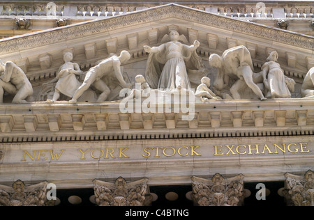 New York Börsegebäude Stockfoto