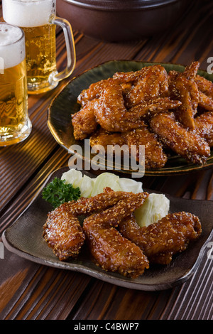 Tebasaki-karaage Stockfoto