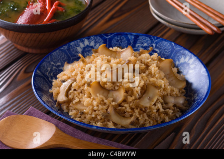 Awabi-meshi Stockfoto