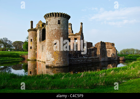 Caerlaverock Castle in der Nähe von Dumfries, Schottland. Stockfoto