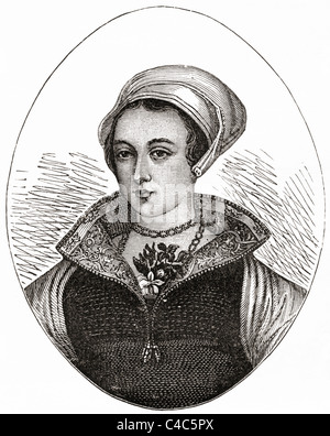 Lady Jane Grey, Königin 1536 – 1554 aka die neun Tage. Stockfoto