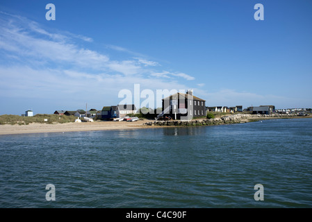 Hengisbury Kopf Dampfer Punkt Christchurch Harbour Stockfoto