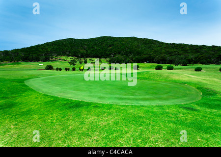 Golfplatz an der Küste von Lord Howe Island Stockfoto