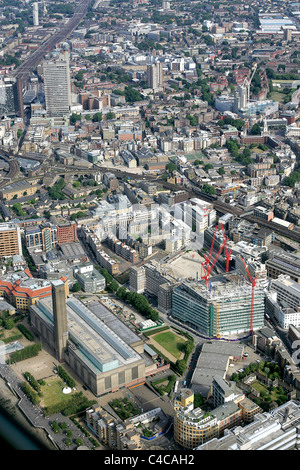 Luftbild von der Tate Modern und IPC Neubau South East London Stockfoto