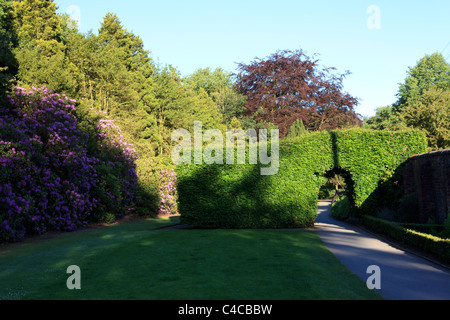 Am frühen Morgen über Bramall Hall in Bramhall, Cheshire UK Stockfoto