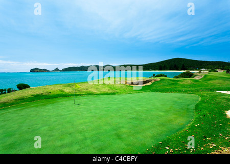 Golfplatz an der Küste von Lord Howe Island Stockfoto