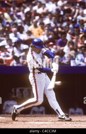 Gary Carter spielen bei den New York Mets. Stockfoto