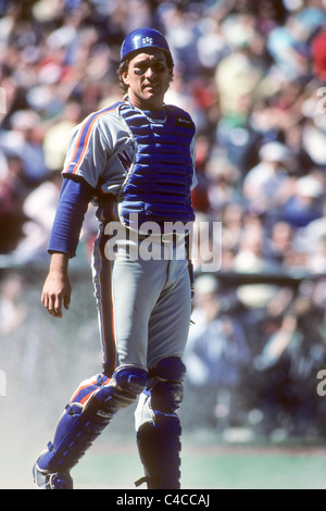 Gary Carter spielen bei den New York Mets. Stockfoto