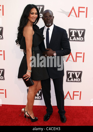 KIMORA LEE SIMMONS DJIMON HOUNSOU AFI LIFE ACHIEVEMENT AWARD EINE HOMMAGE AN MORGAN FREEMAN CULVER CITY LOS ANGELES KALIFORNIEN Stockfoto