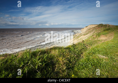 Blick östlich von Quantoxhead Richtung Kilve Strand. Stockfoto