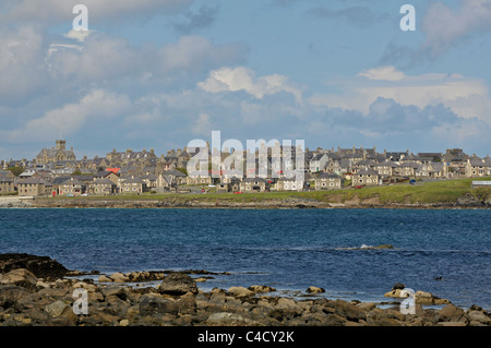 Blick Richtung Lerwick, Shetland, Scotland, UK Stockfoto