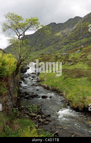 Stream auf die A83 Stockfoto