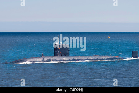 Das Trafalgar-Klasse-U-Boot HMS Turbulent Stockfoto