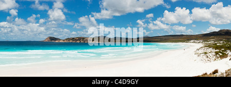 Blick entlang der Strand von Lucky Bay, Cape Le Grand Nationalpark, Esperance, Western Australia, Australien Stockfoto