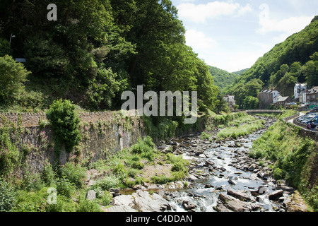 Der Fluss Lyn, Lynmouth Devon England Stockfoto