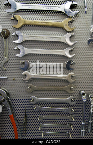 Werkstatt, Roller & Lambretta Museum, Rodan, Mailand Provinz, Italien Stockfoto