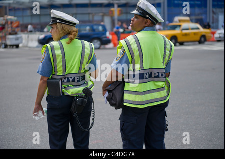 New York City Traffic Polizisten auf Aufgaben, New York City, Manhattan, USA. Stockfoto