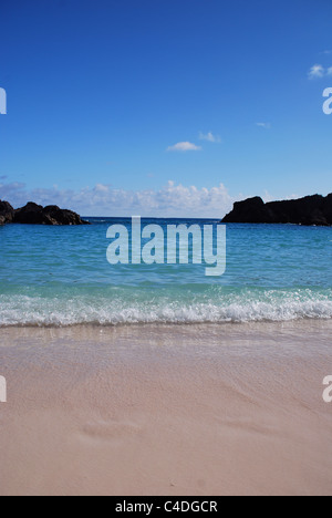 Bermuda Pink Sand Beach; Wal Ostbucht, Southampton Parish Stockfoto