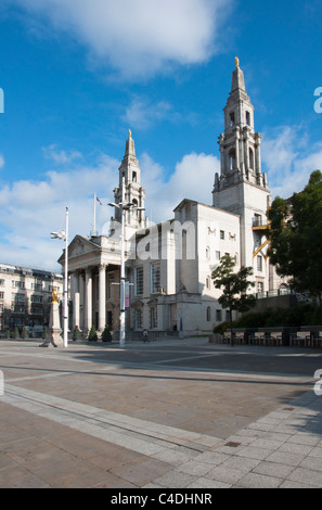 Die Stadthalle am Millennium Square, Leeds ist Heimat der Stadtrat. UK Stockfoto