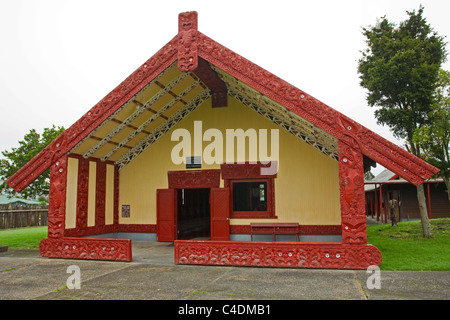 Hoani Waititi Marae, Waitakere, Auckland, Neuseeland Stockfoto