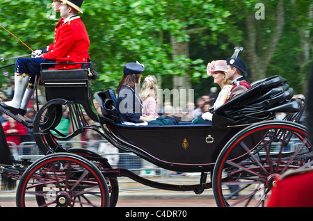 Der Herzog von York Prinz Andrew mit seiner Tochter Prinzessin Eugenie Stockfoto