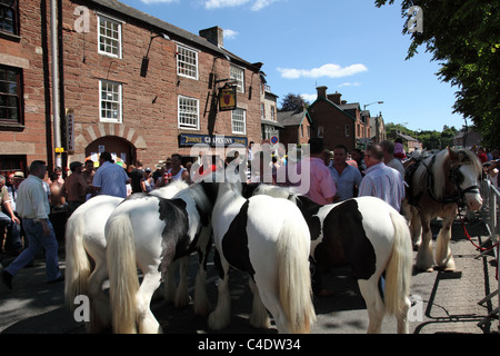 Pferdehändler in Appleby Horse Fair, Appleby In Westmorland, Cumbria, England, Großbritannien Stockfoto