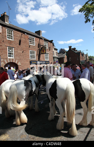 Pferdehändler in Appleby Horse Fair, Appleby In Westmorland, Cumbria, England, Großbritannien Stockfoto