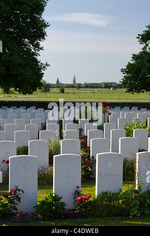 Bedford Haus Commonwealth Kriegsfriedhof, vor Ypern, Belgien Stockfoto